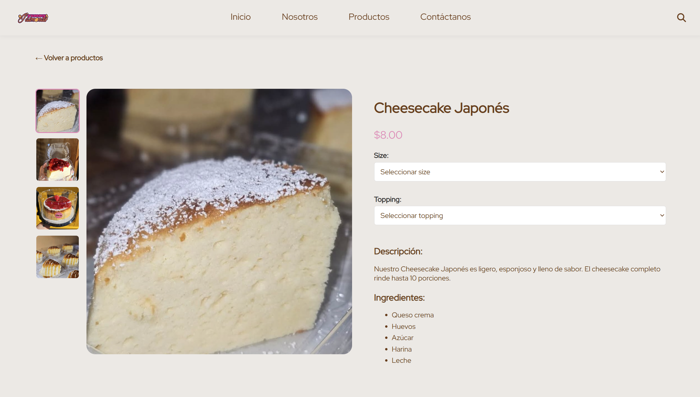 Yummy J'Almonds. An online presence that makes trying a new snack feel effortless.