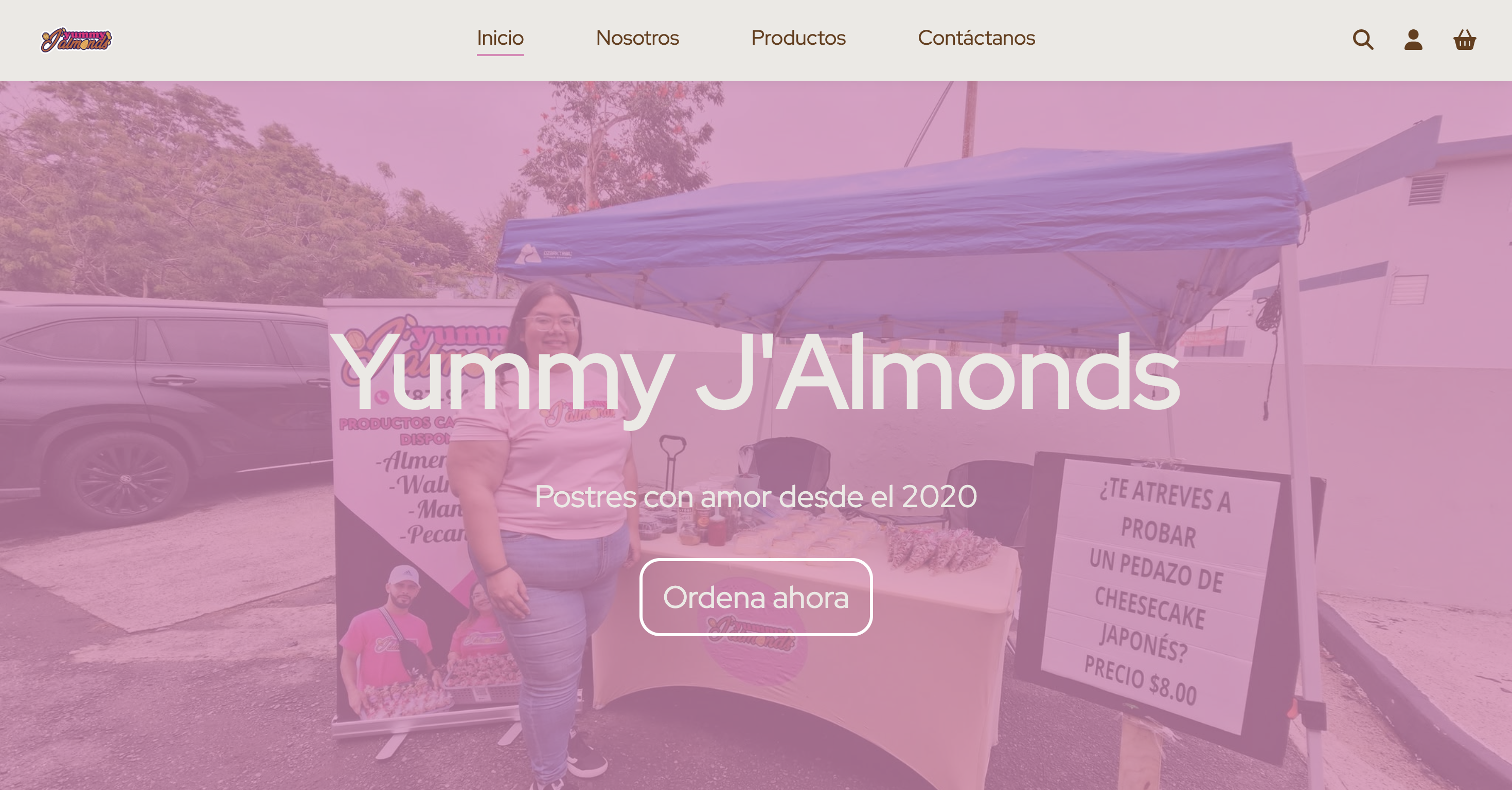 Yummy J'Almonds. An online presence that makes trying a new snack feel effortless.