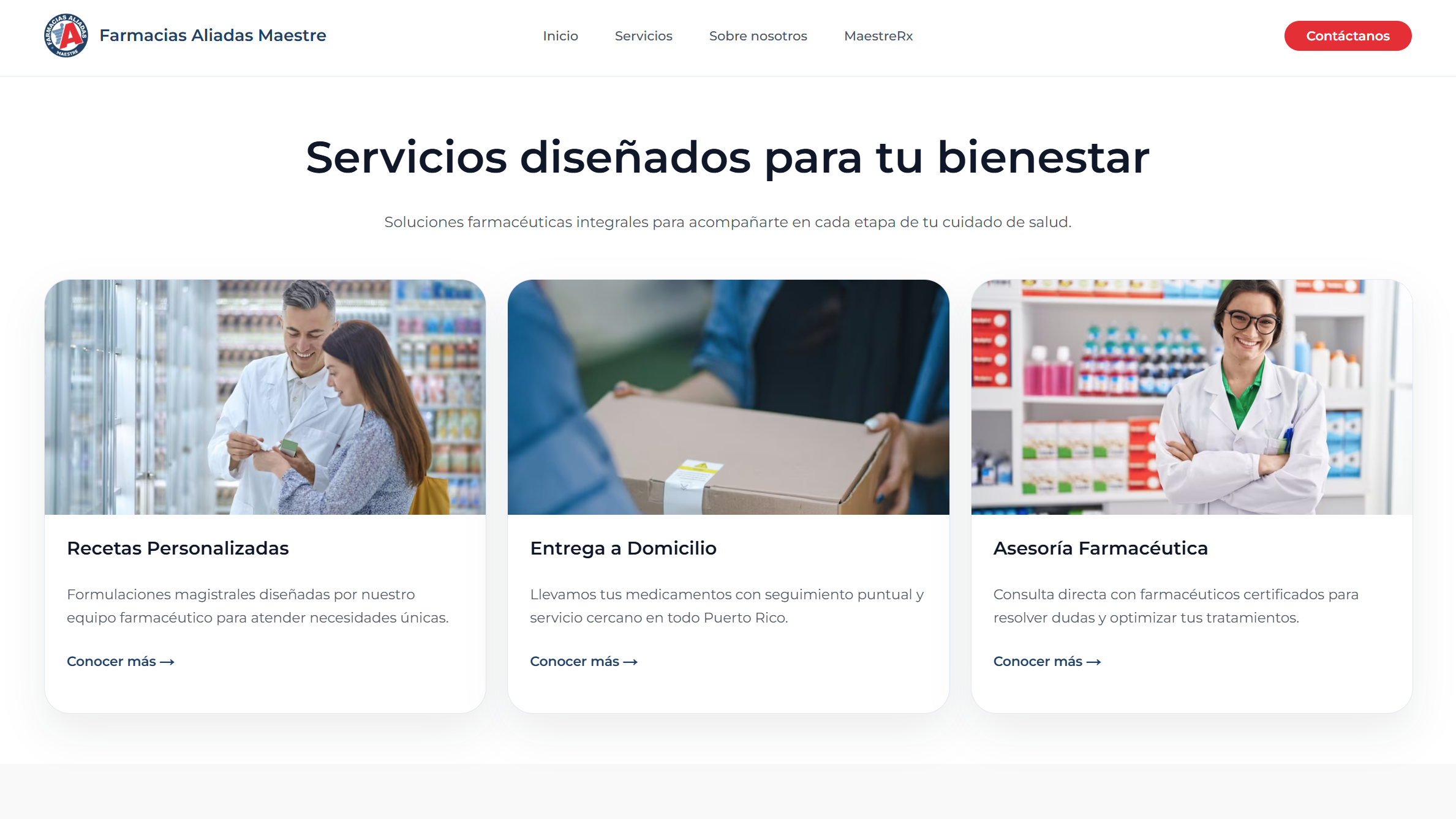 MaestreRx. A connected digital experience for patients, doctors, and pharmacy teams.